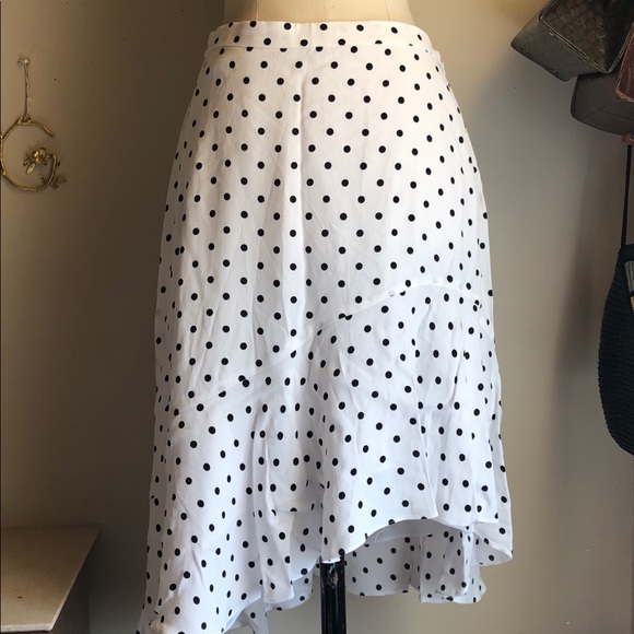💕Pretty Club Monaco Polka Dot Ruffle Skirt Sz 8💕 - Picture 2 of 7